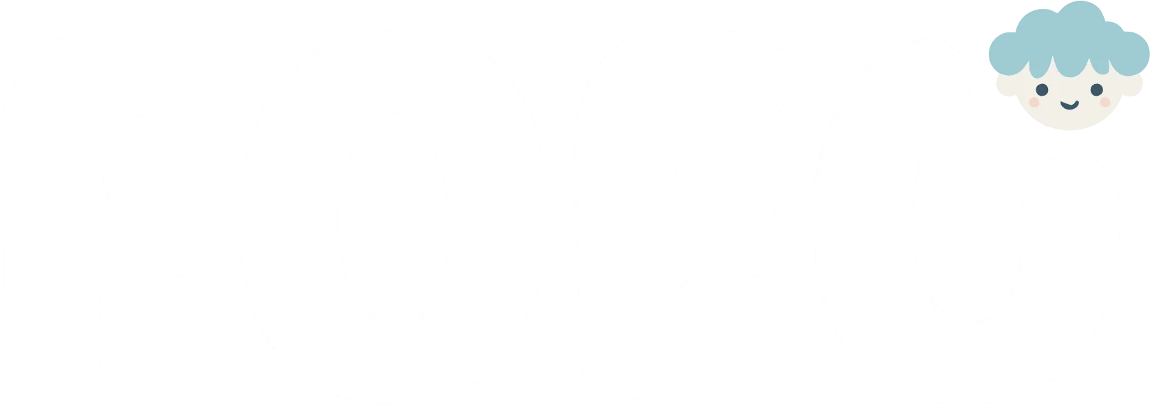 Tipografica em branco fofo papési de parede