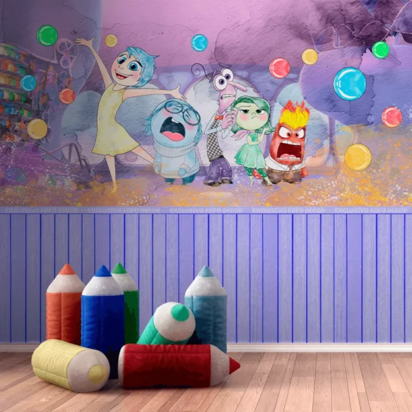 Decoração de quarto infantil com Papel de Parede Divertidamente