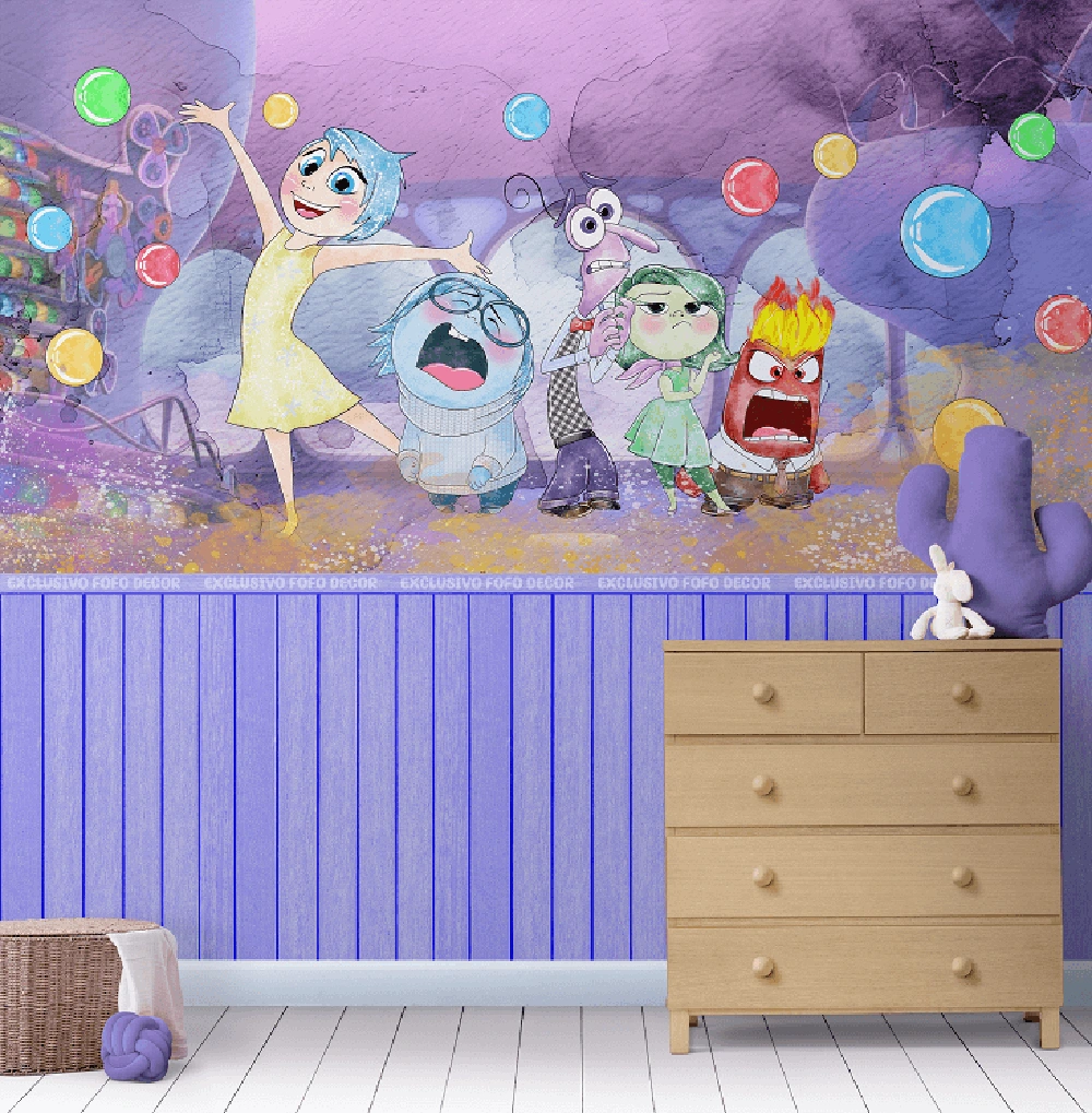 Papel de Parede Tema Divertidamente para quarto infantil