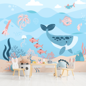 Vida no Oceano: Uma Decoração Encantadora para Quartos Infantis