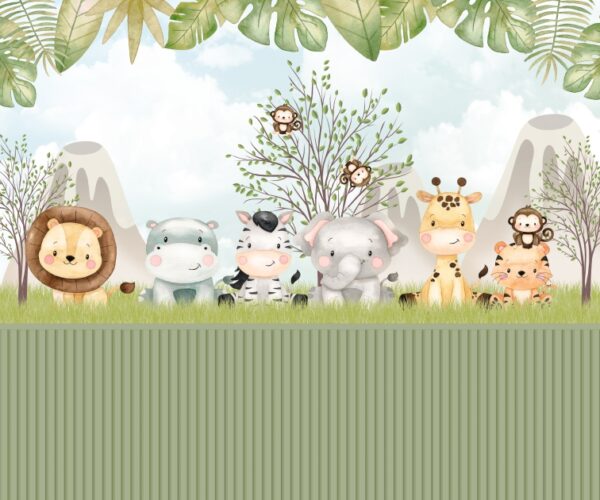 Papel de Parede Safari - Crie um Ambiente Divertido e Alegre para seu Filho!