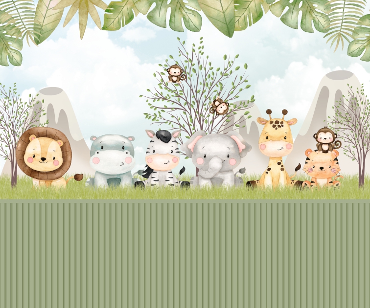 Papel de Parede Safari - Crie um Ambiente Divertido e Alegre para seu Filho!
