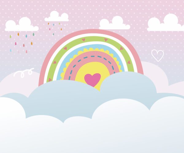 Papel de Parede Arco Íris Mágico - Decore com Magia e Cores