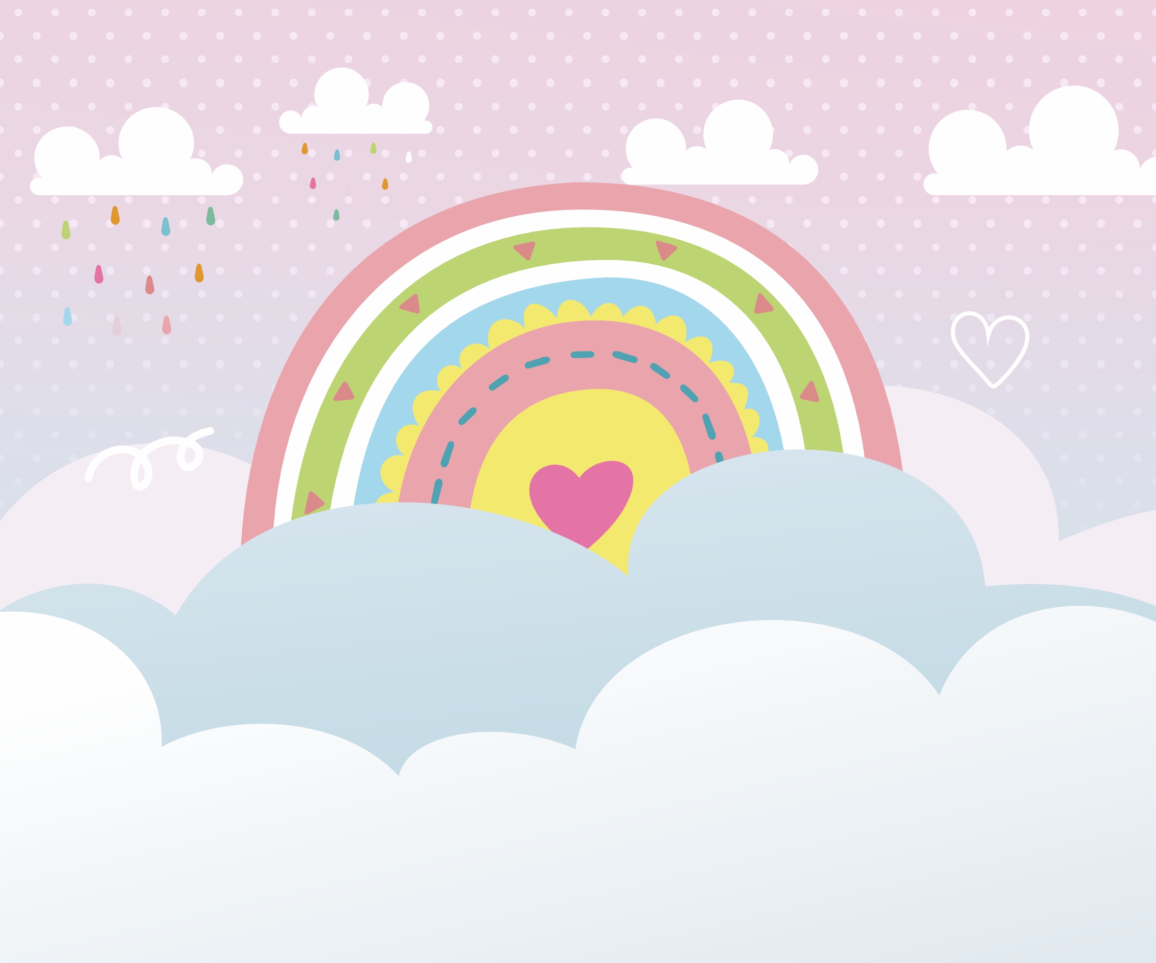 Papel de Parede Arco Íris Mágico - Decore com Magia e Cores