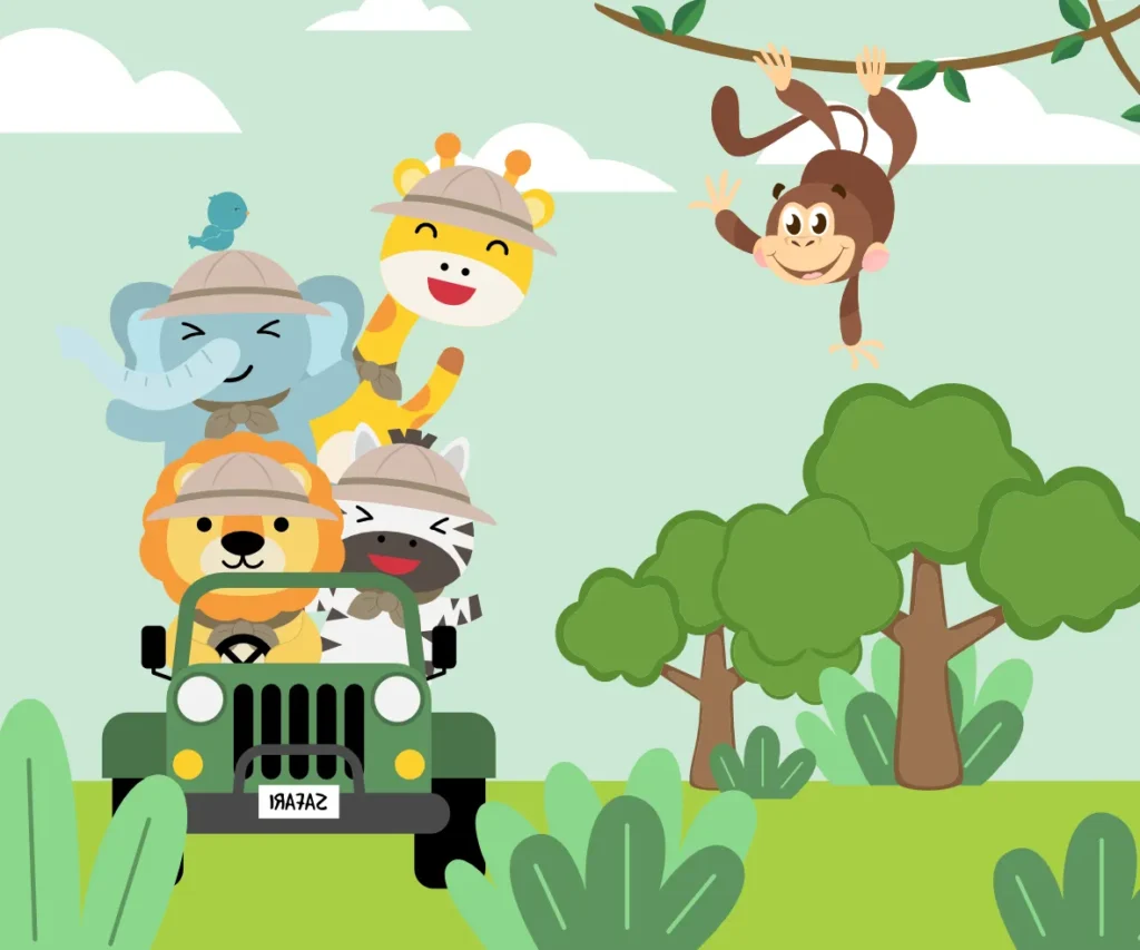 Papel de Parede Infantil Aventura no Safari