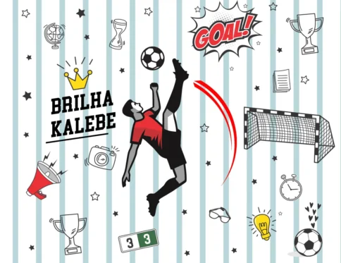 Papel de Parede Futebol Jogador Bicicleta - Gol de Placa