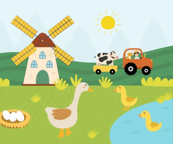 Papel de Parede Fazendinha Feliz Child - Diversão no Campo