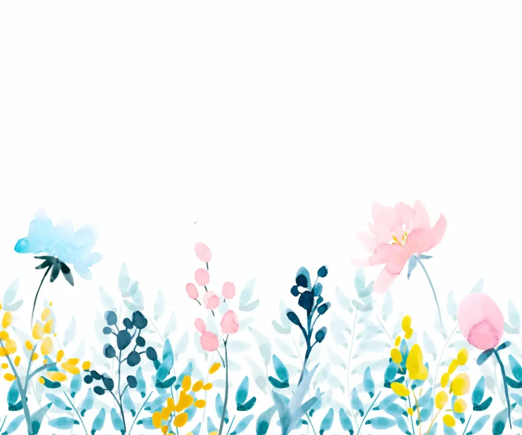 Papel de Parede Floral Aquarela Delicado