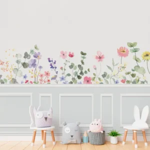 Papel de Parede Floral Aquarela Delicado