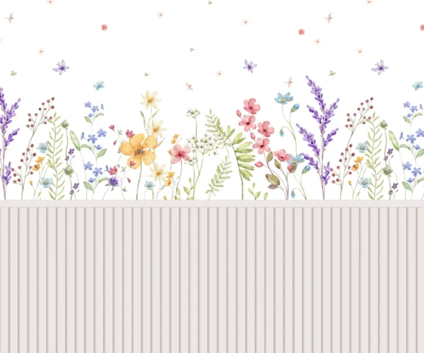 Papel de Parede Floral Delicado com Fundo Suave