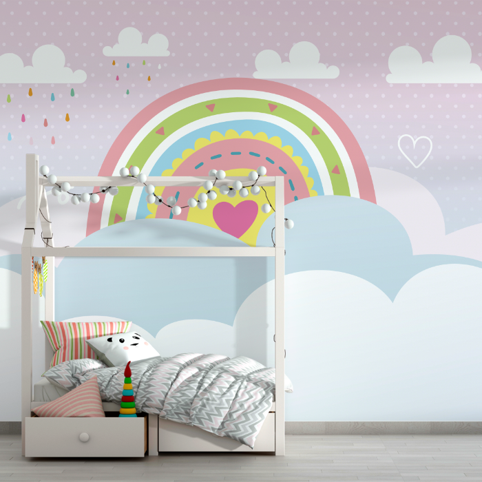 Papel de Parede Arco Íris Mágico - Decore com Magia e Cores