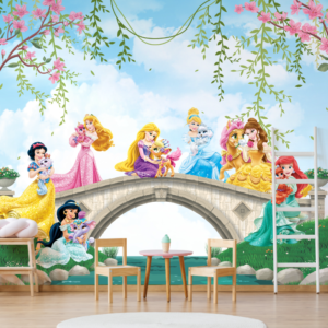 Painel Princesas Disney com Bichinhos
