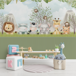 Papel de Parede Safari - Crie um Ambiente Divertido e Alegre para seu Filho!