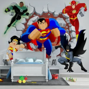 Papel de Parede Liga da Justiça Quebrando a Parede